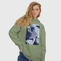 Толстовка оверсайз женская Ванитас целитель, цвет: авокадо — фото 2