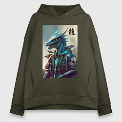 Женское худи оверсайз Cool dragon - ai art fantasy