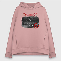 Толстовка оверсайз женская Depeche Mode - Live memento mori, цвет: пыльно-розовый