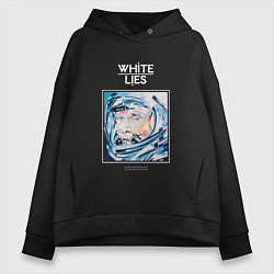 Толстовка оверсайз женская White Lies - Big TV new merch, цвет: черный