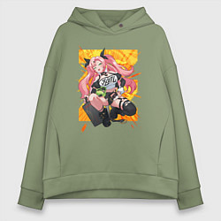 Толстовка оверсайз женская Zenless Zone Zero Nikole, цвет: авокадо