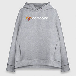 Женское худи оверсайз Concord logo game