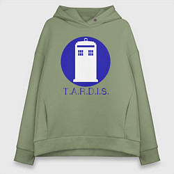Женское худи оверсайз Blue tardis