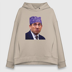 Толстовка оверсайз женская Prison mike Michael Scott офис, цвет: миндальный