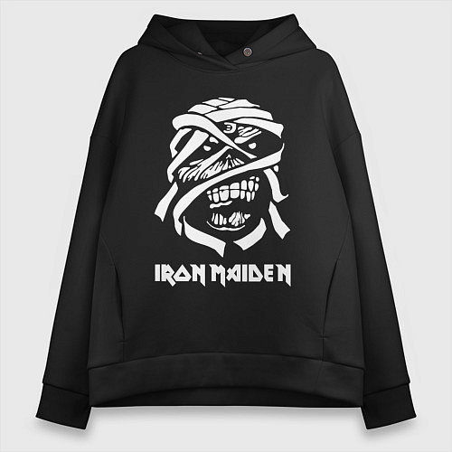 Женское худи оверсайз Eddie Iron Maiden / Черный – фото 1
