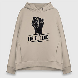 Женское худи оверсайз Fight club warrior