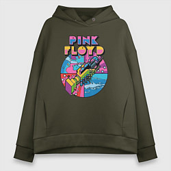 Женское худи оверсайз Pink Floyd band rock