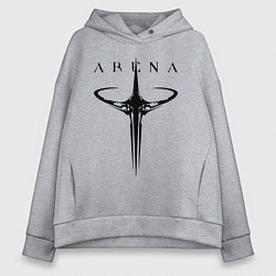 Женское худи оверсайз Quake arena logo