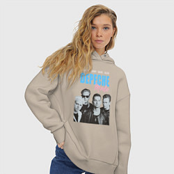 Толстовка оверсайз женская Depeche Mode Vintage, цвет: миндальный — фото 2