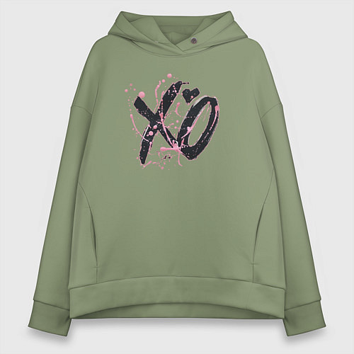 Женское худи оверсайз Xo tour llife 3 / Авокадо – фото 1