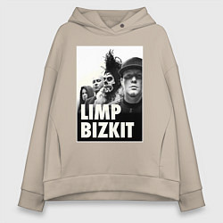 Толстовка оверсайз женская Limp Bizkit all, цвет: миндальный