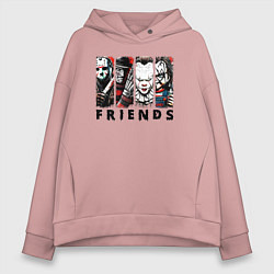 Женское худи оверсайз Halloween friends black friday