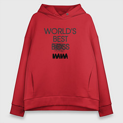 Женское худи оверсайз Worlds best мама