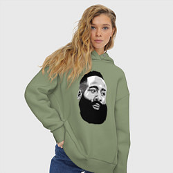 Толстовка оверсайз женская James Harden, цвет: авокадо — фото 2