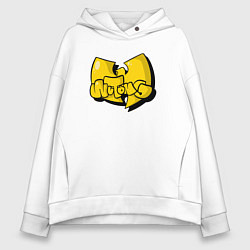 Толстовка оверсайз женская Wu-Tang bubble, цвет: белый
