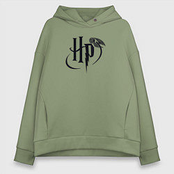 Женское худи оверсайз Harry Potter logo