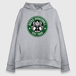 Толстовка оверсайз женская Bucks basketball, цвет: меланж