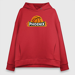 Толстовка оверсайз женская Phoenix NBA, цвет: красный