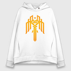 Толстовка оверсайз женская Сrest Kirkwall - Dragon age, цвет: белый