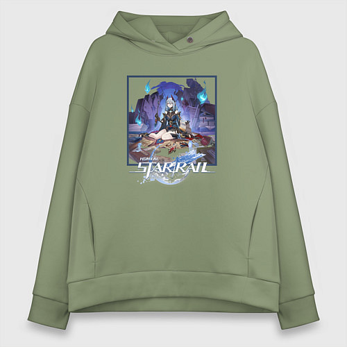 Женское худи оверсайз Ханья / Авокадо – фото 1