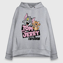 Женское худи оверсайз Tom and Jerry