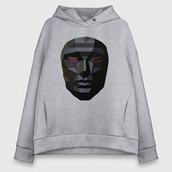 Толстовка оверсайз женская Маска босса, цвет: меланж