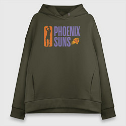 Толстовка оверсайз женская Phoenix Suns play, цвет: хаки