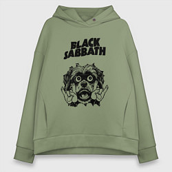 Женское худи оверсайз Black Sabbath - rock dog