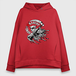 Толстовка оверсайз женская Logo Sons Of Anarchy, цвет: красный