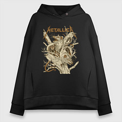 Женское худи оверсайз Metallica - rats and crows