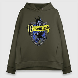 Толстовка оверсайз женская Ravenclaw emblem, цвет: хаки