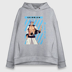 Толстовка оверсайз женская Блич Гриммджоу Джагерджак, цвет: меланж