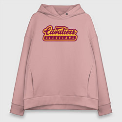 Толстовка оверсайз женская Cavaliers Cleveland, цвет: пыльно-розовый