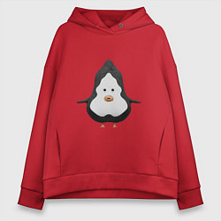 Женское худи оверсайз Cartoon penguin character