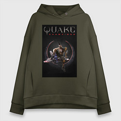 Женское худи оверсайз Quake champions Anarki