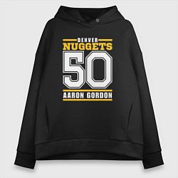 Толстовка оверсайз женская Denver - Aaron Gordon, цвет: черный