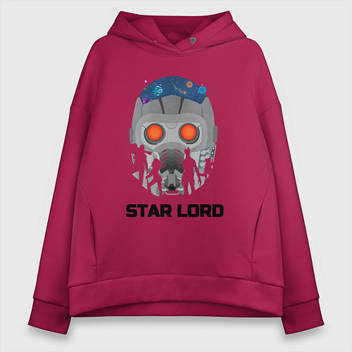 Женское худи оверсайз Star lord / Маджента – фото 1