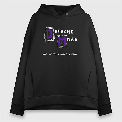 Женское худи оверсайз Depeche Mode - Sofad release / Черный – фото 1