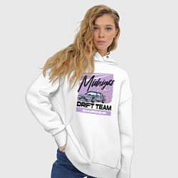 Толстовка оверсайз женская Midnight drifting, цвет: белый — фото 2