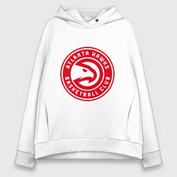 Толстовка оверсайз женская Атланта Хокс НБА, цвет: белый