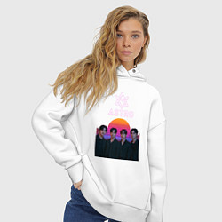 Толстовка оверсайз женская Astro retro, цвет: белый — фото 2