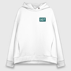 Толстовка оверсайз женская Игрок - 007, цвет: белый