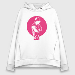 Толстовка оверсайз женская Squid game army, цвет: белый