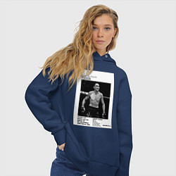 Толстовка оверсайз женская Тони Фергюсон постер, цвет: тёмно-синий — фото 2