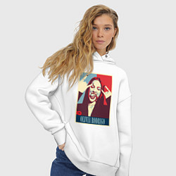 Толстовка оверсайз женская Olivia Rodrigo rock, цвет: белый — фото 2