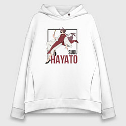 Толстовка оверсайз женская Hayato - Ветролом, цвет: белый