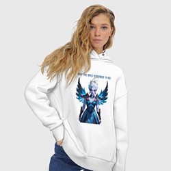 Толстовка оверсайз женская Vengerful Spirit, цвет: белый — фото 2