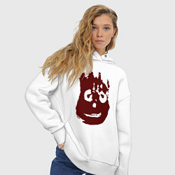 Толстовка оверсайз женская Изгой - Уилсон, цвет: белый — фото 2