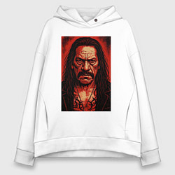 Толстовка оверсайз женская Дэнни Трехо, цвет: белый