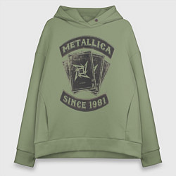 Женское худи оверсайз Metallica: since 1981